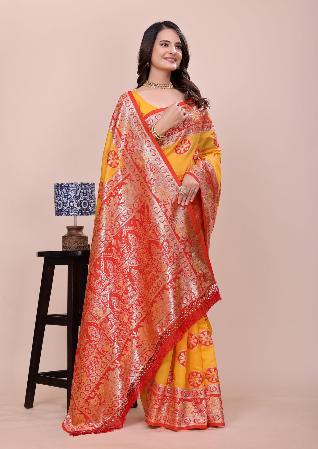 Soft Pethani silk saree with zari weaving