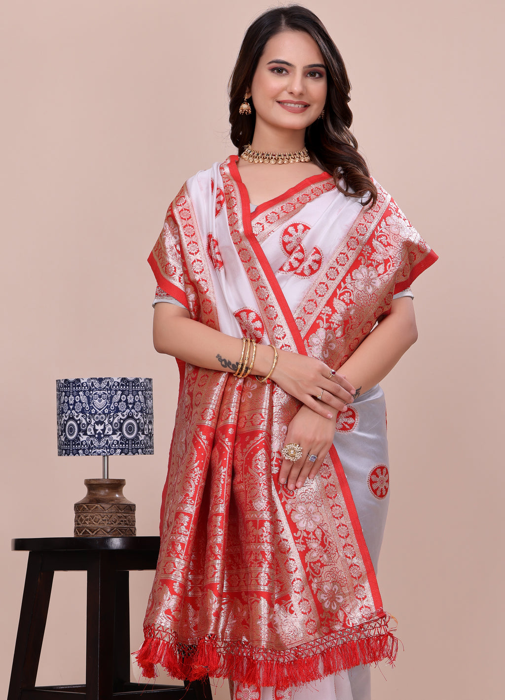 Soft Pethani silk saree with zari weaving