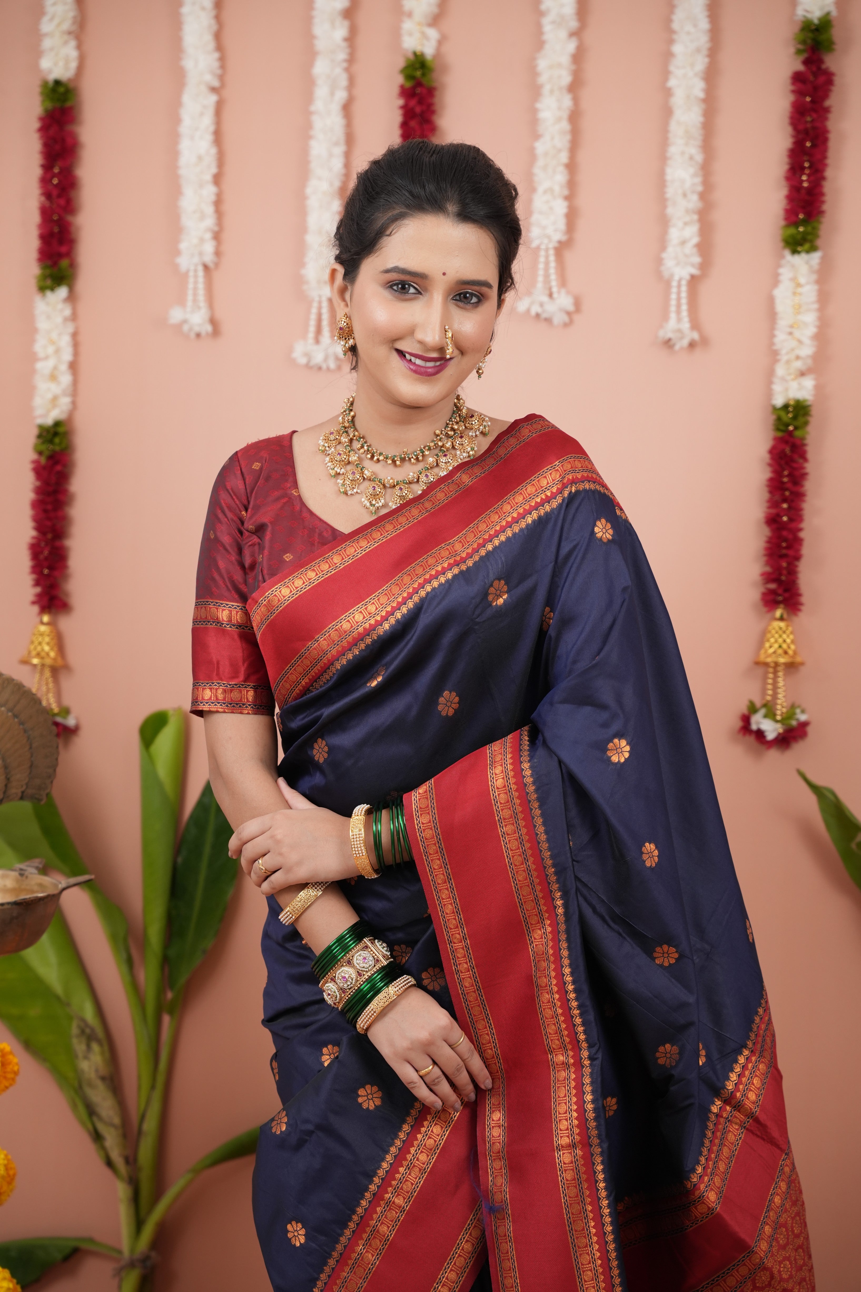 Pure Soft Silk Ethnic Zari Woven Paithani Saree