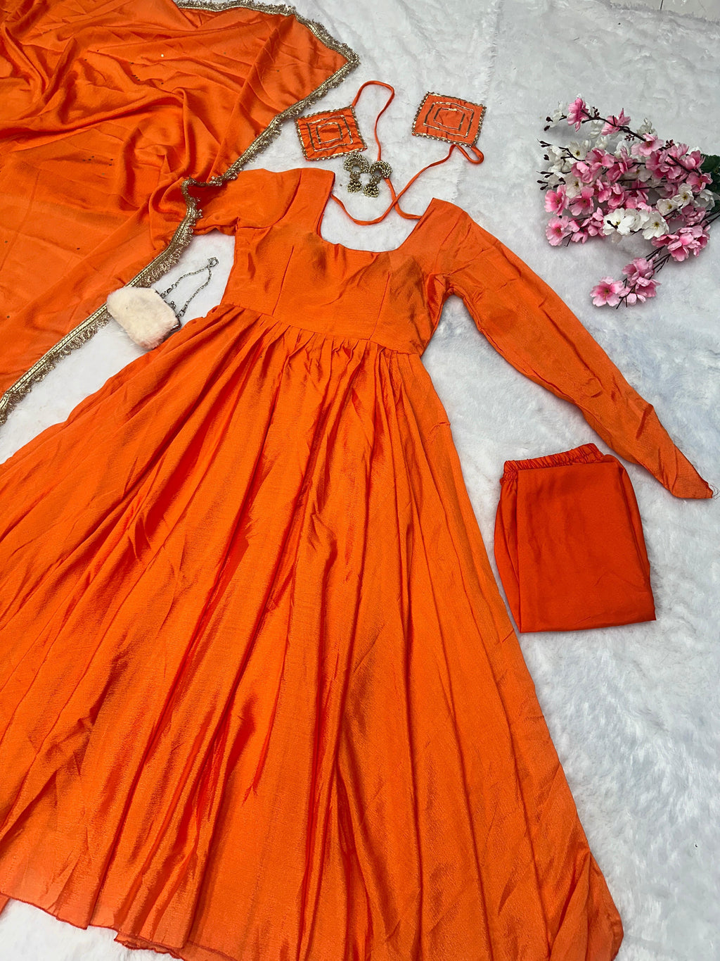 *Anarkali* - Chinnon Silk Anarkali