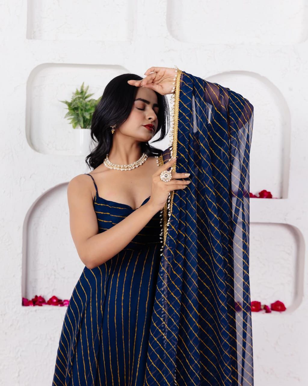 Meher Midnight Bloom Anarkali