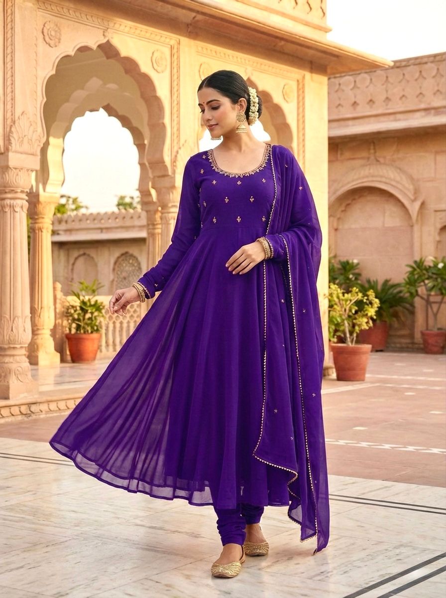 Purple Grace Anarkali