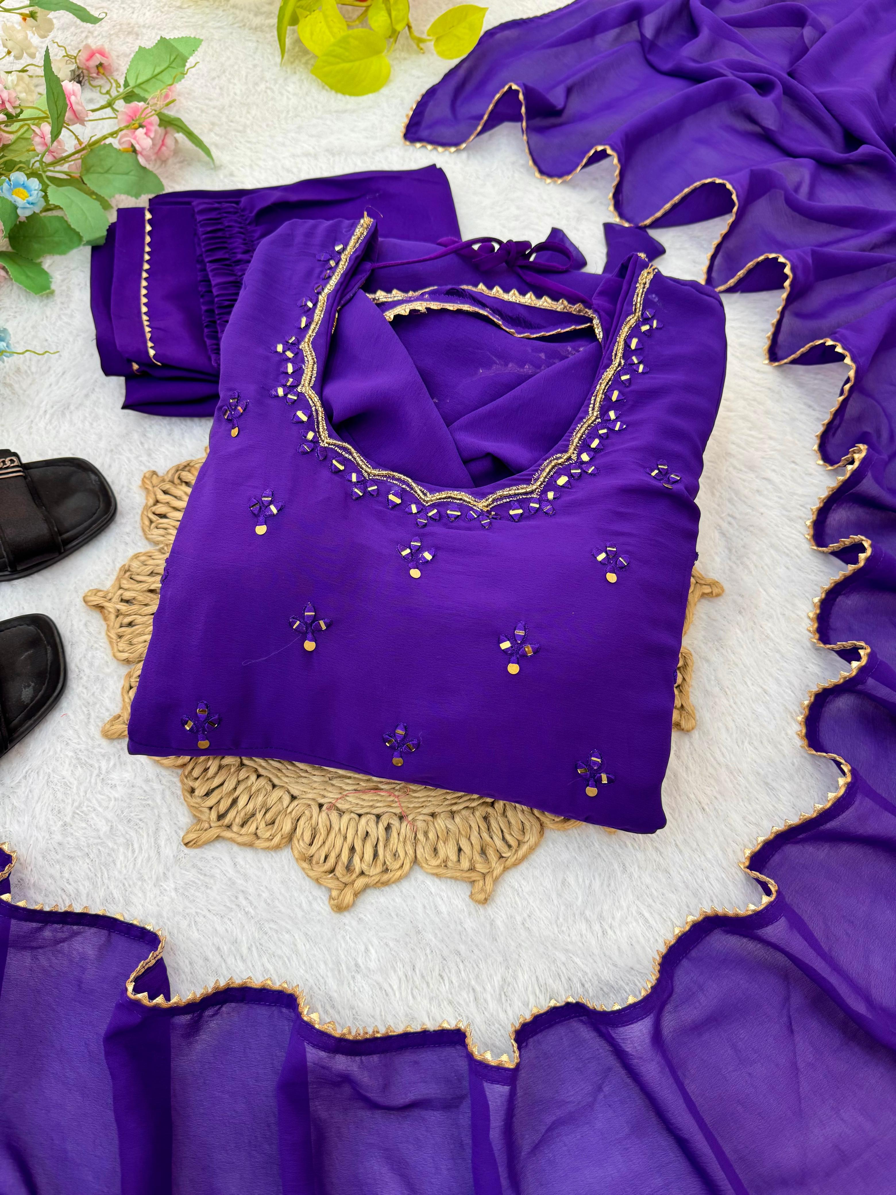 Purple Grace Anarkali