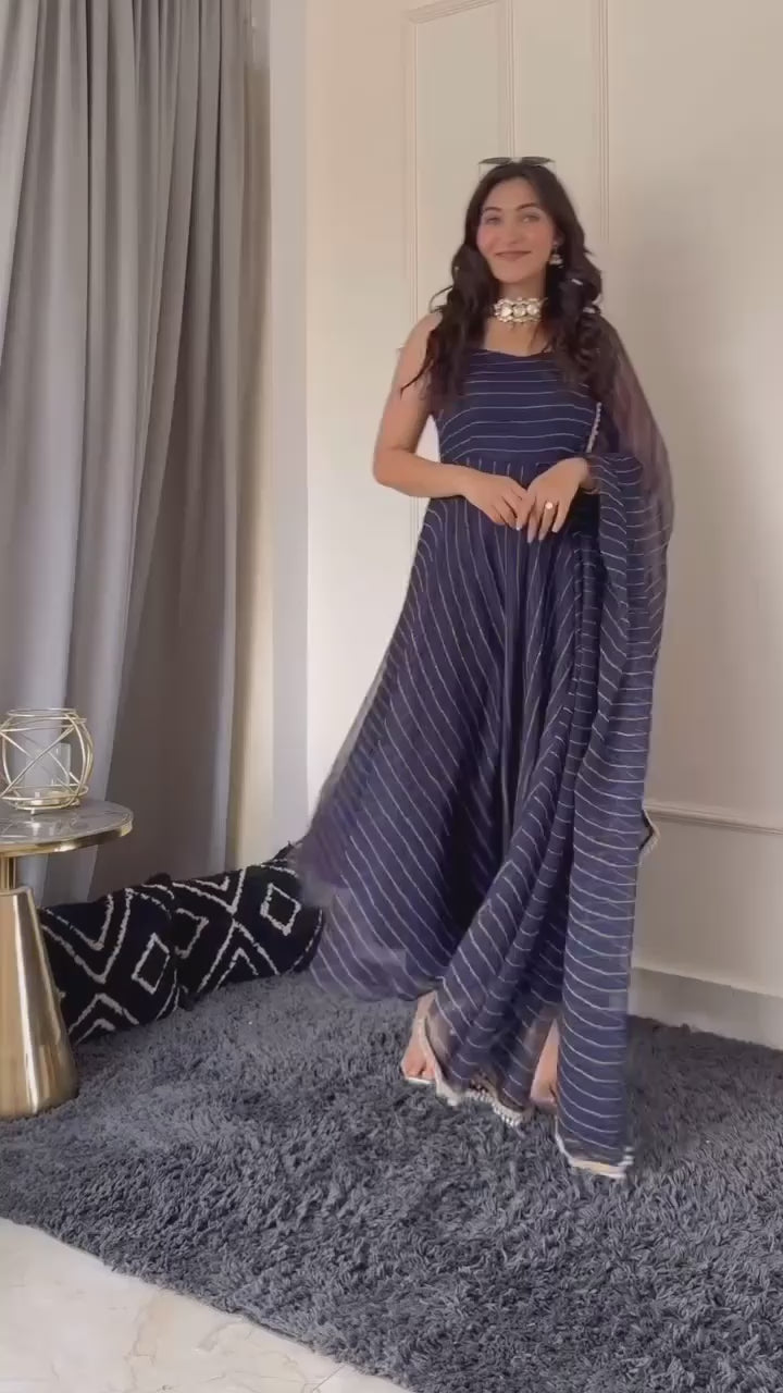 Meher Midnight Bloom Anarkali